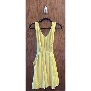 Yellow semi formal dress